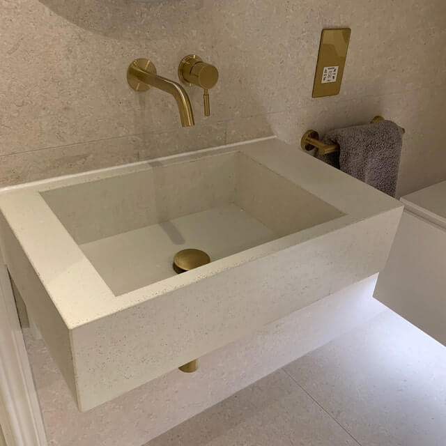 Polished Concrete Sink and Washbasins