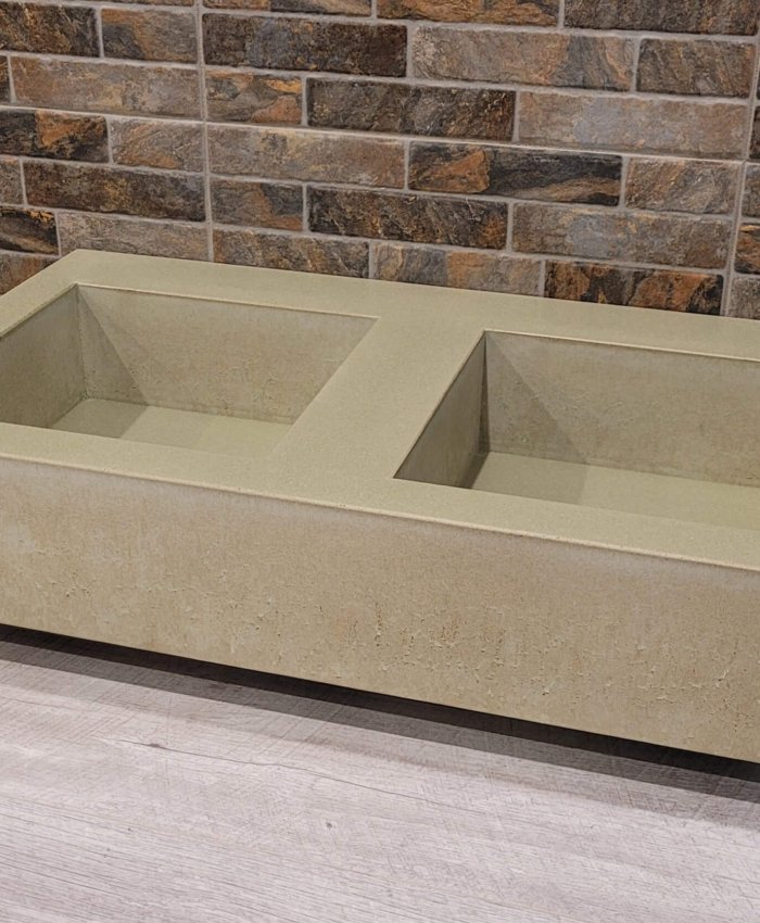 concrete kitchen sink